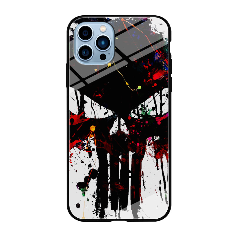 The Punisher Abstract Painting iPhone 12 Pro Max Case-Phone Case-Tempered Glass Case-Altracase