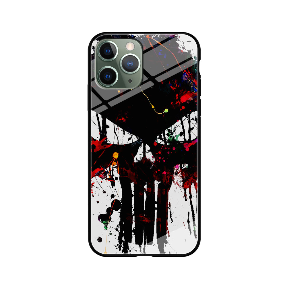 The Punisher Abstract Painting iPhone 11 Pro Max Case-Phone Case-Tempered Glass Case-Altracase