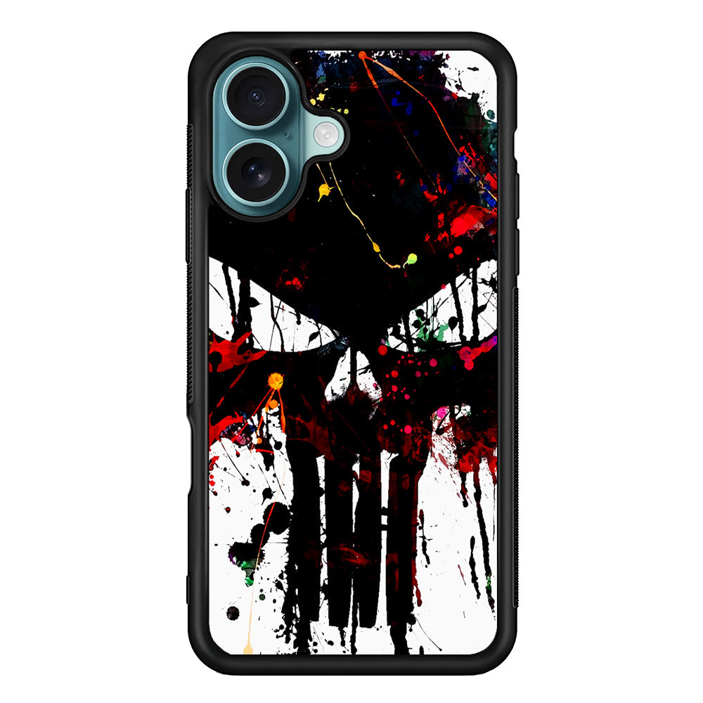 The Punisher Abstract Painting iPhone 16 Plus Case - Altracase
