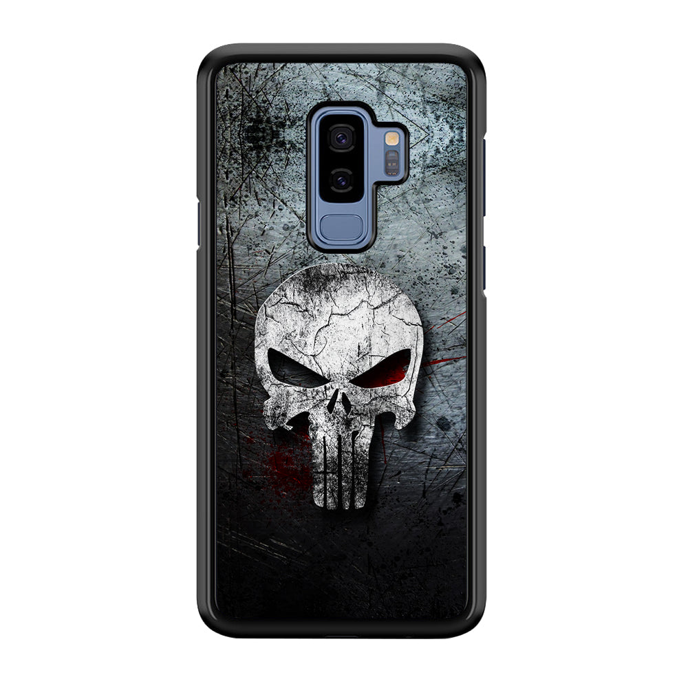 The Punisher Logo Samsung Galaxy S9 Plus Case-Phone Case-Rubber Black (2D Case)-Altracase