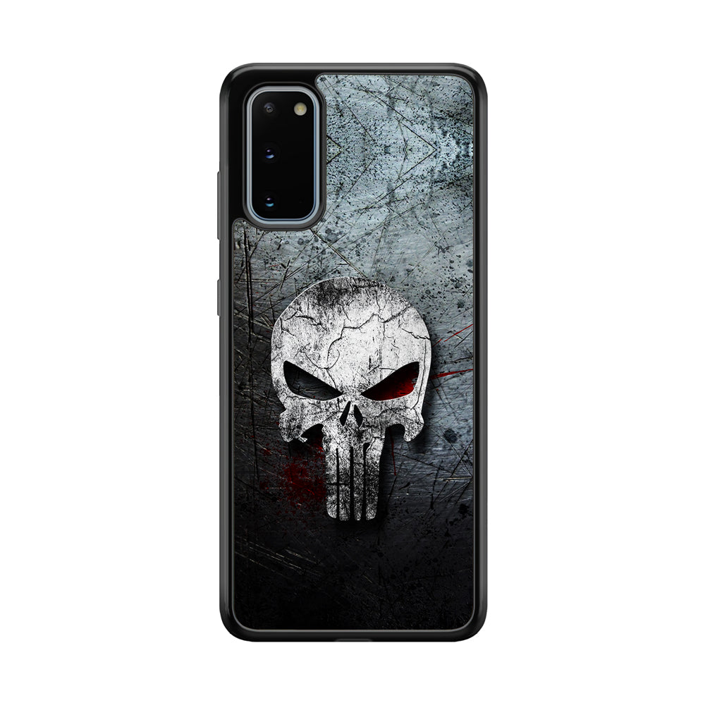 The Punisher Logo Samsung Galaxy S20 Case-Phone Case-Rubber Black (2D Case)-Altracase