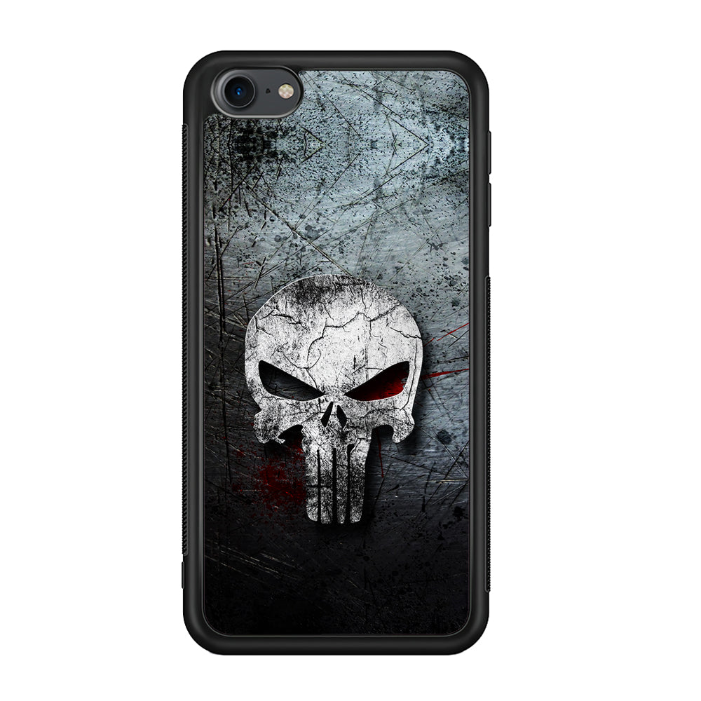 The Punisher Logo iPod Touch 6 Case-Phone Case-Rubber Black (2D Case)-Altracase