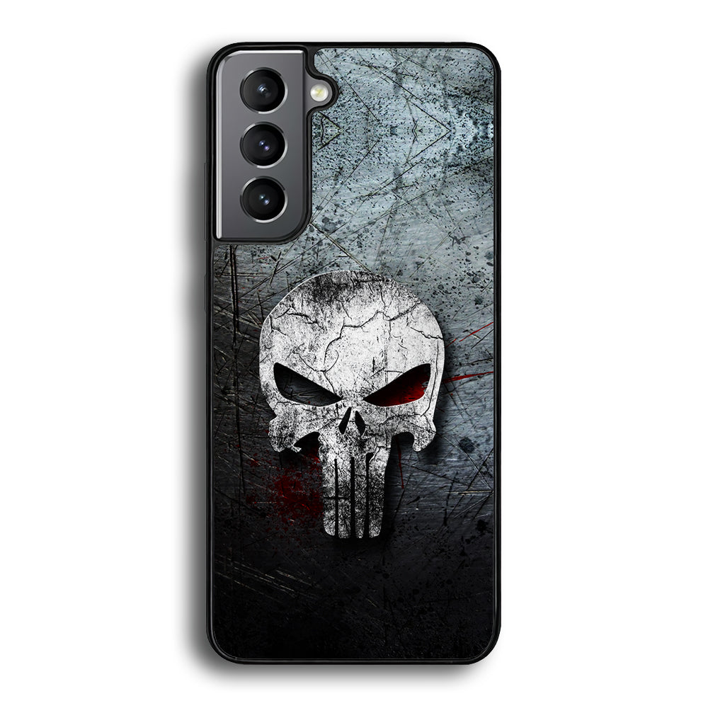 The Punisher Logo Samsung Galaxy S23 Case-Phone Case-Rubber Black (2D Case)-Altracase
