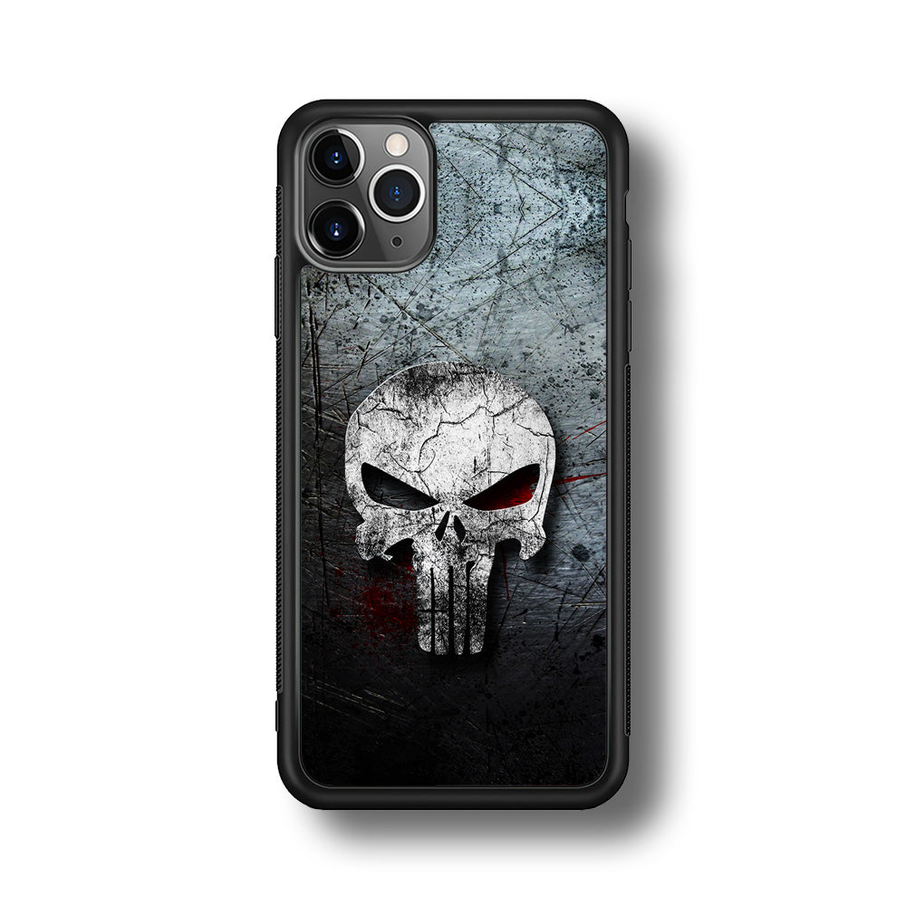 The Punisher Logo iPhone 11 Pro Max Case-Phone Case-Rubber Black (2D Case)-Altracase