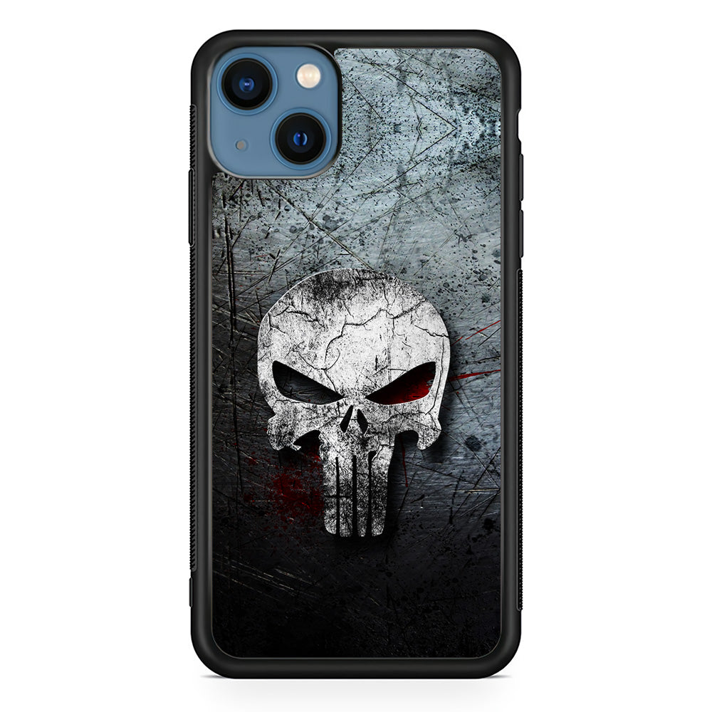 The Punisher Logo iPhone 13 Mini Case-Phone Case-Rubber Black (2D Case)-Altracase
