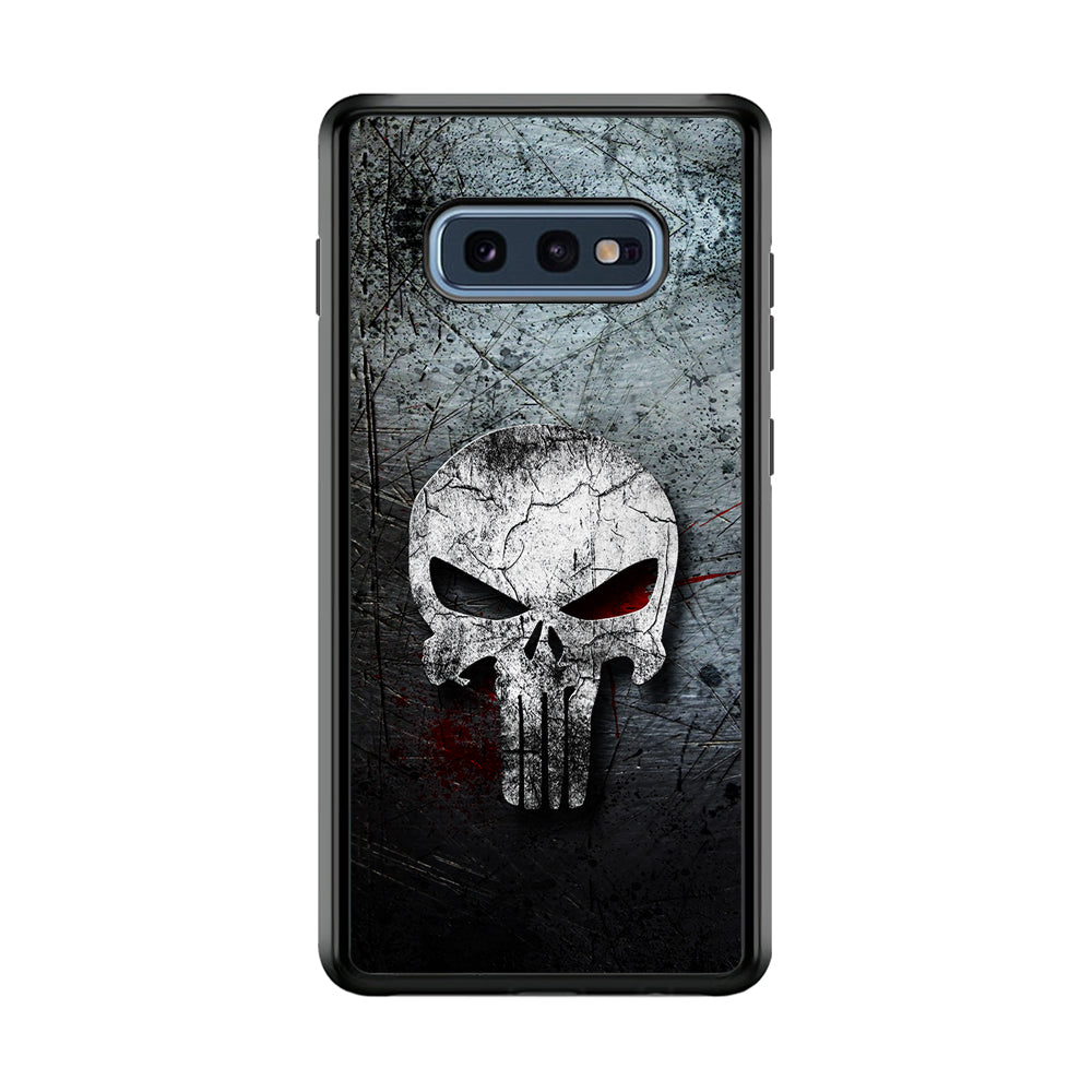 The Punisher Logo Samsung Galaxy S10E Case-Phone Case-Rubber Black (2D Case)-Altracase