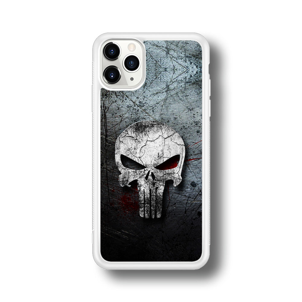 The Punisher Logo iPhone 11 Pro Max Case-Phone Case-Rubber White (2D Case)-Altracase