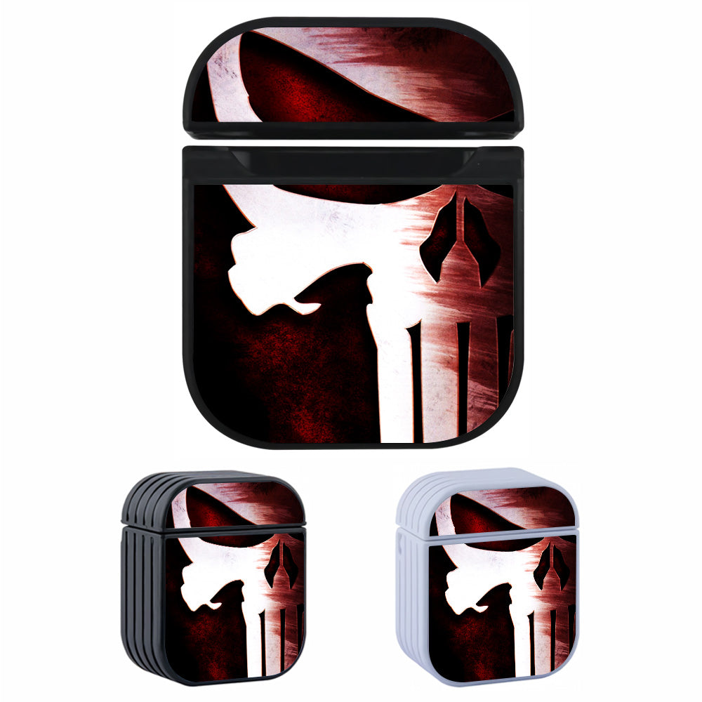 The Punisher Logo Blood Hard Plastic Case Cover For Apple Airpods-AirPod Case-Altracase
