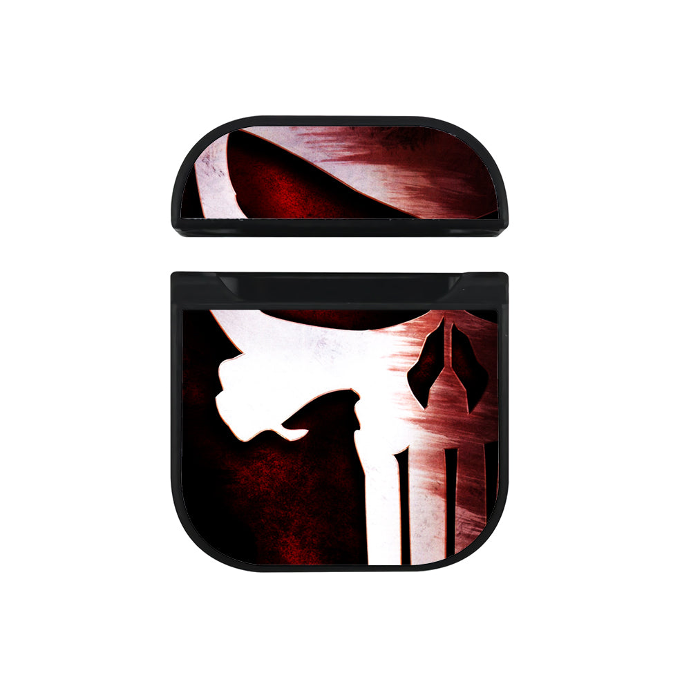 The Punisher Logo Blood Hard Plastic Case Cover For Apple Airpods-AirPod Case-Black-Altracase