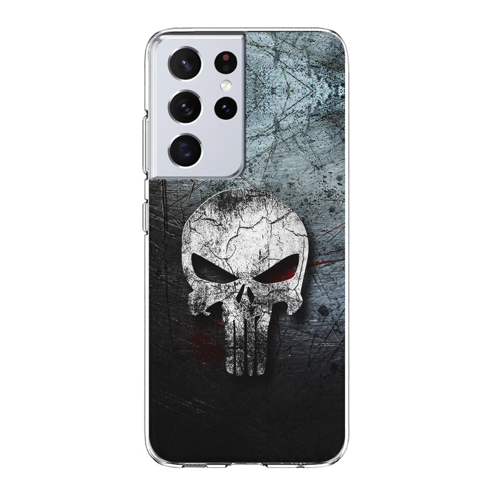 The Punisher Logo Samsung Galaxy S21 Ultra Case-Phone Case-Clear Soft Case-Altracase