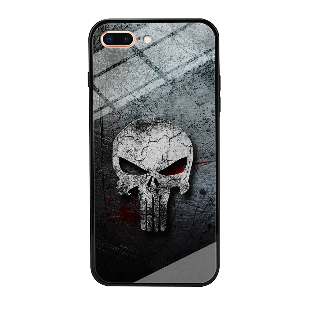 The Punisher Logo iPhone 8 Plus Case-Phone Case-Tempered Glass Case-Altracase