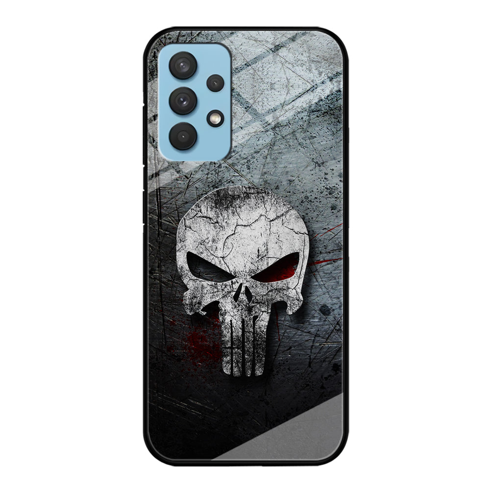 The Punisher Logo Samsung Galaxy A32 Case-Phone Case-Tempered Glass Case-Altracase