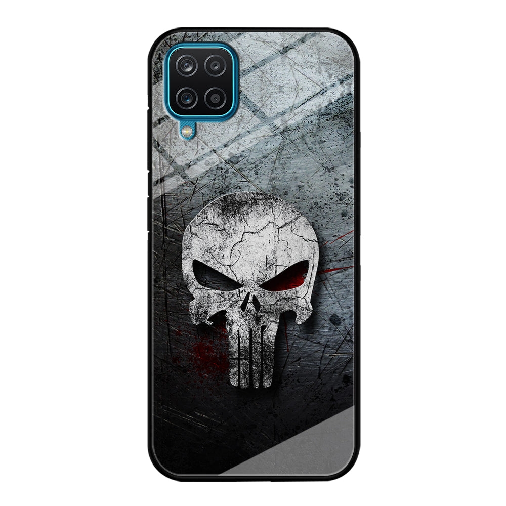 The Punisher Logo Samsung Galaxy A12 Case-Phone Case-Tempered Glass Case-Altracase