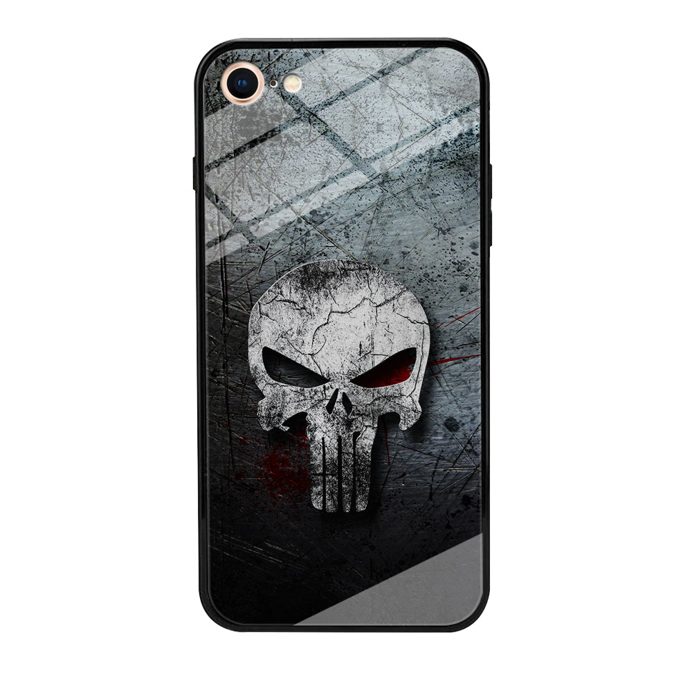 The Punisher Logo iPhone SE 2020 Case-Phone Case-Tempered Glass Case-Altracase