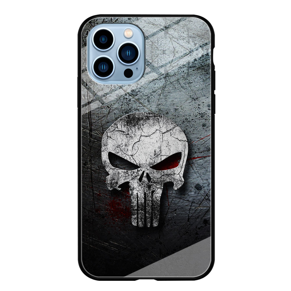 The Punisher Logo iPhone 15 Pro Case-Phone Case-Tempered Glass Case-Altracase