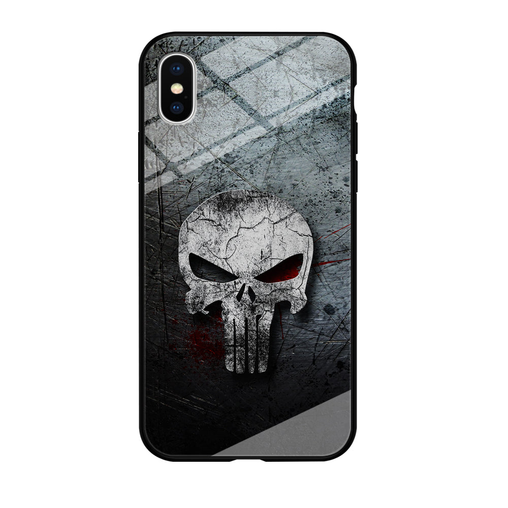 The Punisher Logo iPhone Xs Case-Phone Case-Tempered Glass Case-Altracase