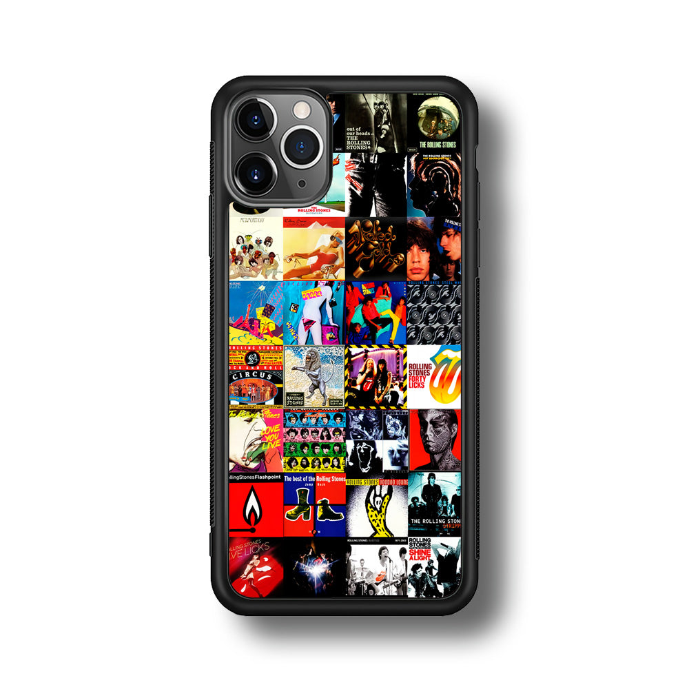 The Rolling Stones Album iPhone 11 Pro Max Case-Phone Case-Rubber Black (2D Case)-Altracase