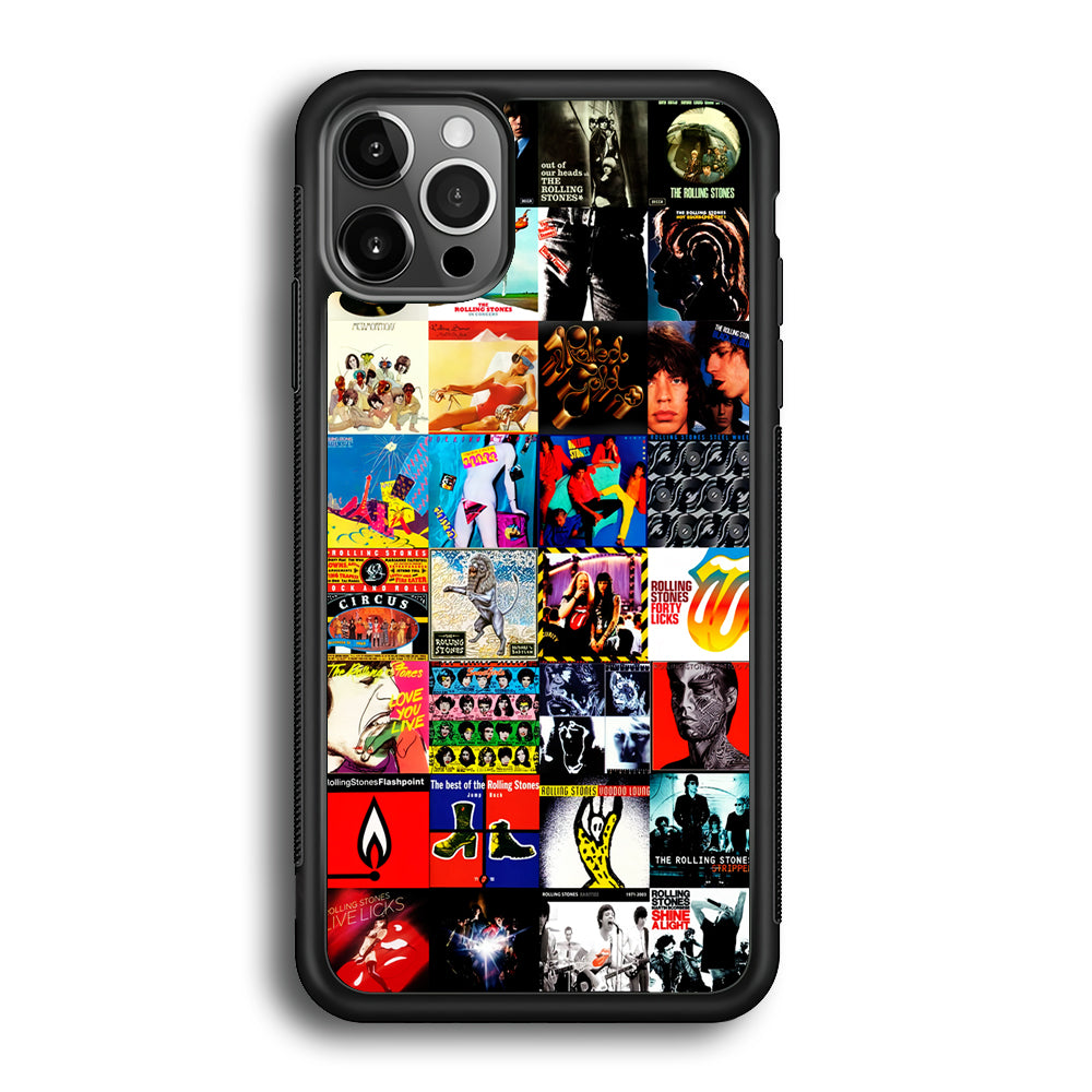 The Rolling Stones Album iPhone 12 Pro Max Case-Phone Case-Rubber Black (2D Case)-Altracase