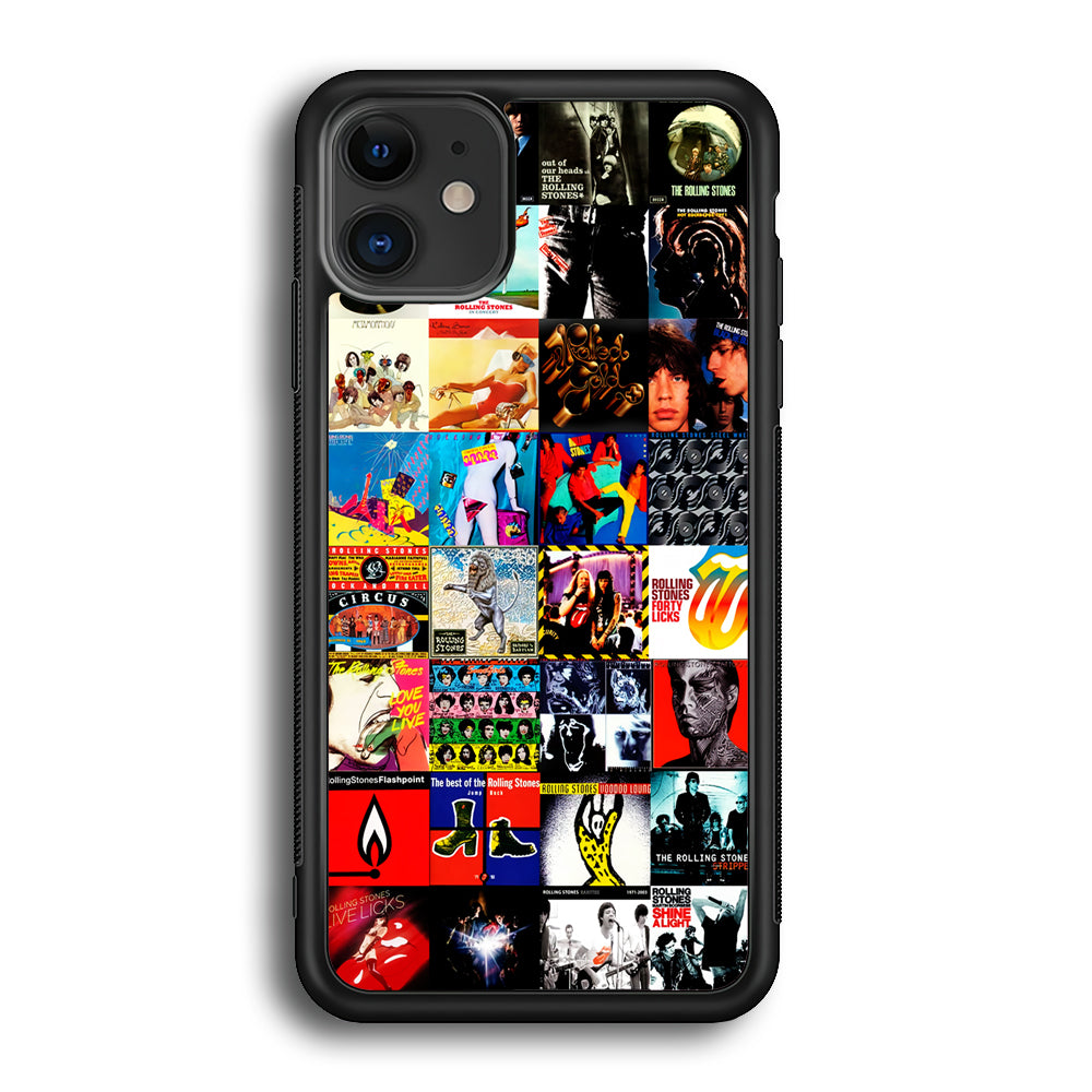 The Rolling Stones Album iPhone 12 Mini Case-Phone Case-Rubber Black (2D Case)-Altracase