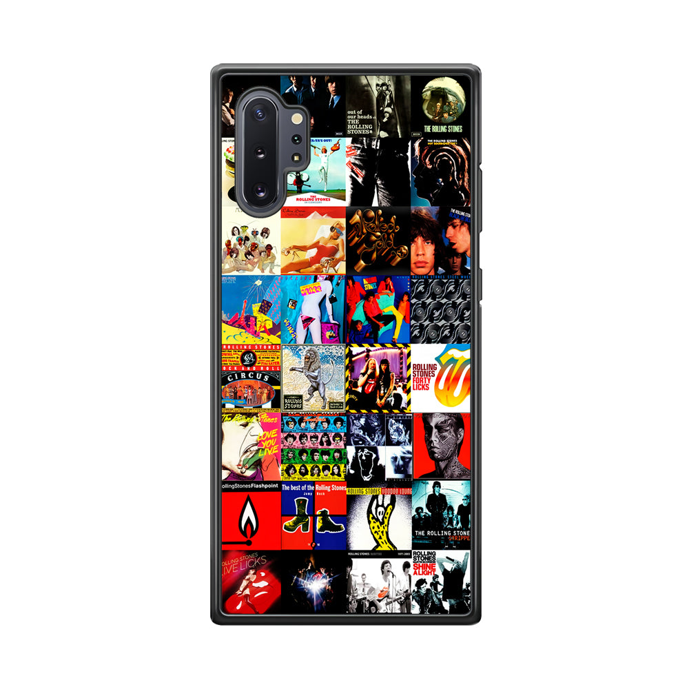 The Rolling Stones Album Samsung Galaxy Note 10 Plus Case-Phone Case-Rubber Black (2D Case)-Altracase
