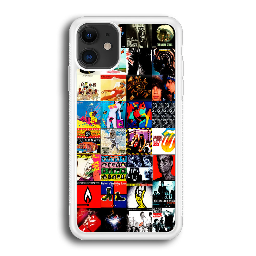 The Rolling Stones Album iPhone 12 Mini Case-Phone Case-Rubber White (2D Case)-Altracase