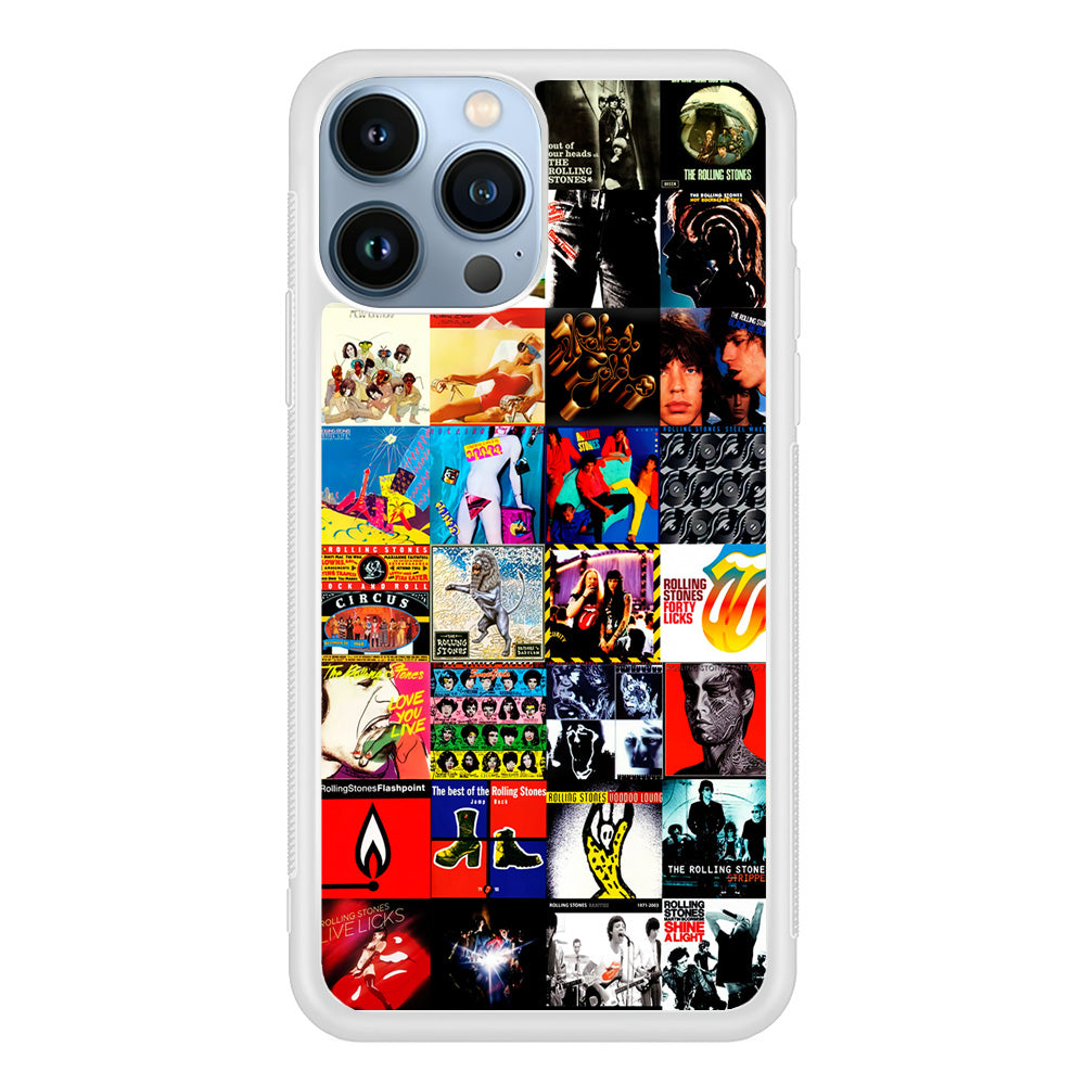 The Rolling Stones Album iPhone 15 Pro Max Case-Phone Case-Rubber White (2D Case)-Altracase