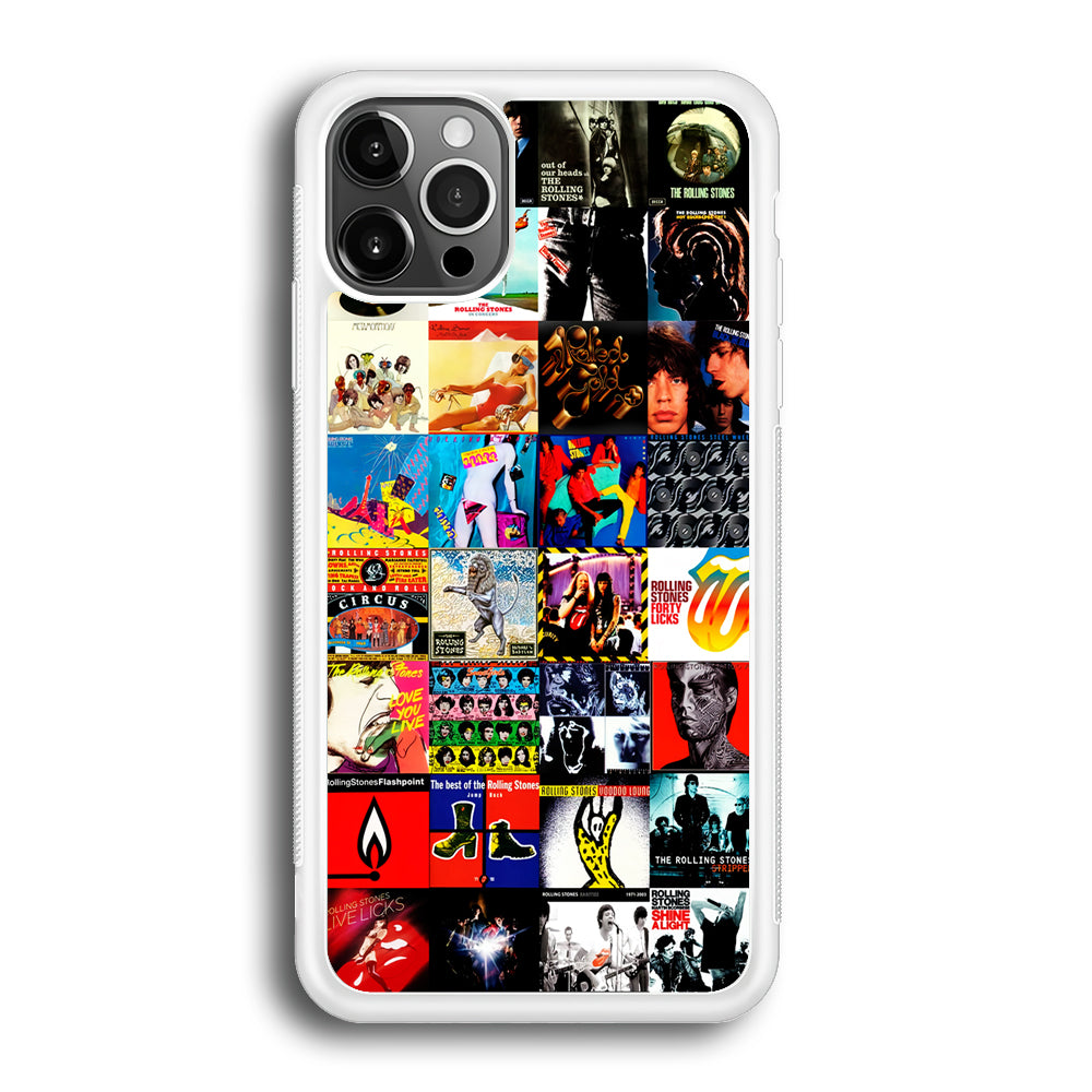 The Rolling Stones Album iPhone 12 Pro Max Case-Phone Case-Rubber White (2D Case)-Altracase
