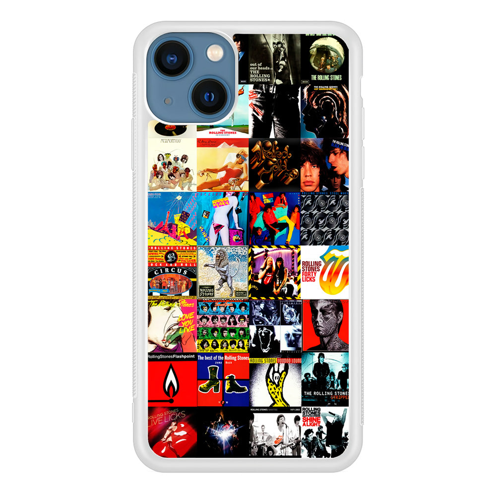 The Rolling Stones Album iPhone 13 Mini Case-Phone Case-Rubber White (2D Case)-Altracase