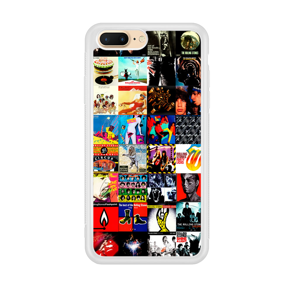 The Rolling Stones Album iPhone 8 Plus Case-Phone Case-Rubber White (2D Case)-Altracase