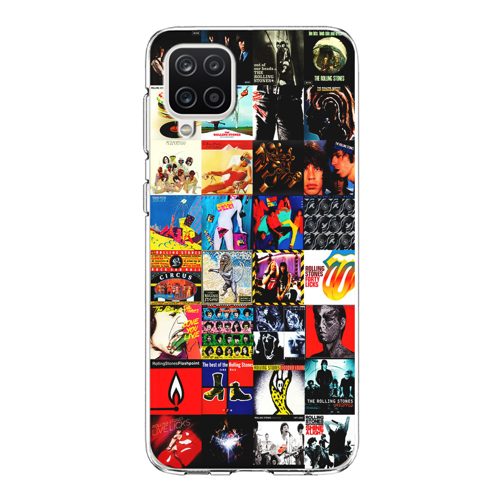 The Rolling Stones Album Samsung Galaxy A12 Case-Phone Case-Clear Soft Case-Altracase
