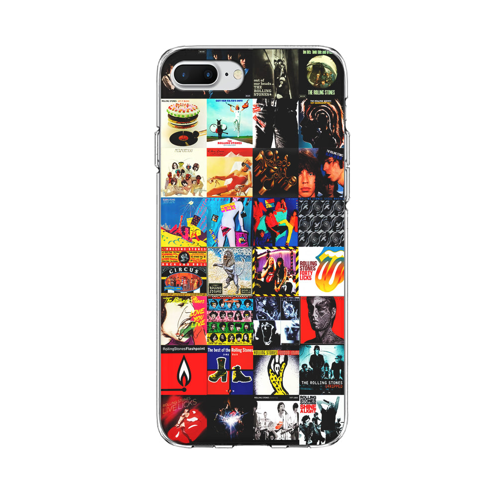 The Rolling Stones Album iPhone 8 Plus Case-Phone Case-Clear Soft Case-Altracase
