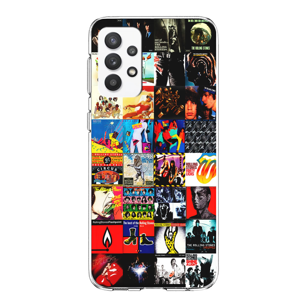 The Rolling Stones Album Samsung Galaxy A32 Case-Phone Case-Clear Soft Case-Altracase