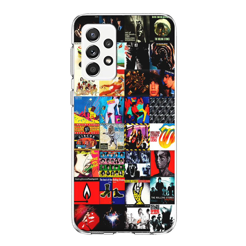 The Rolling Stones Album Samsung Galaxy A72 Case-Phone Case-Clear Soft Case-Altracase