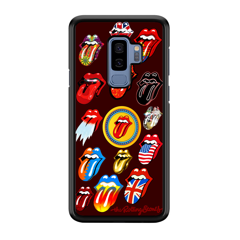 The Rolling Stones Art Samsung Galaxy S9 Plus Case-Phone Case-Rubber Black (2D Case)-Altracase