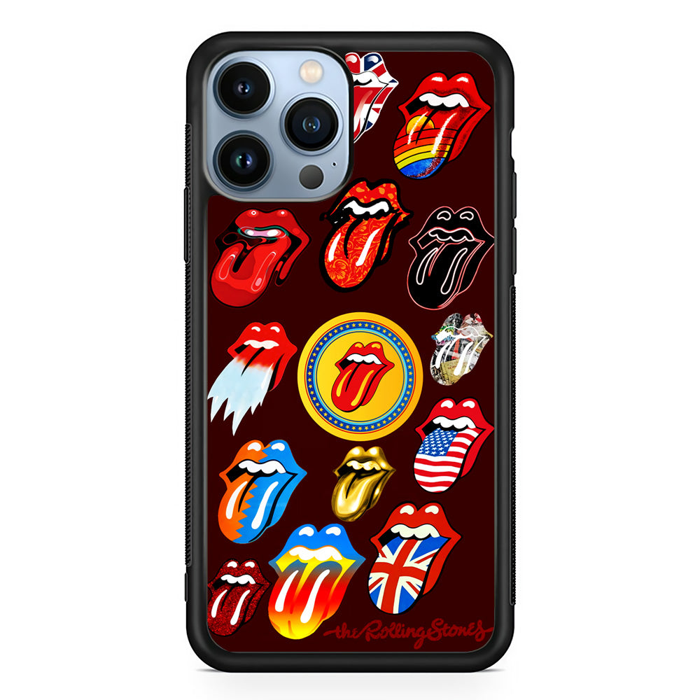 The Rolling Stones Art iPhone 13 Pro Case-Phone Case-Rubber Black (2D Case)-Altracase