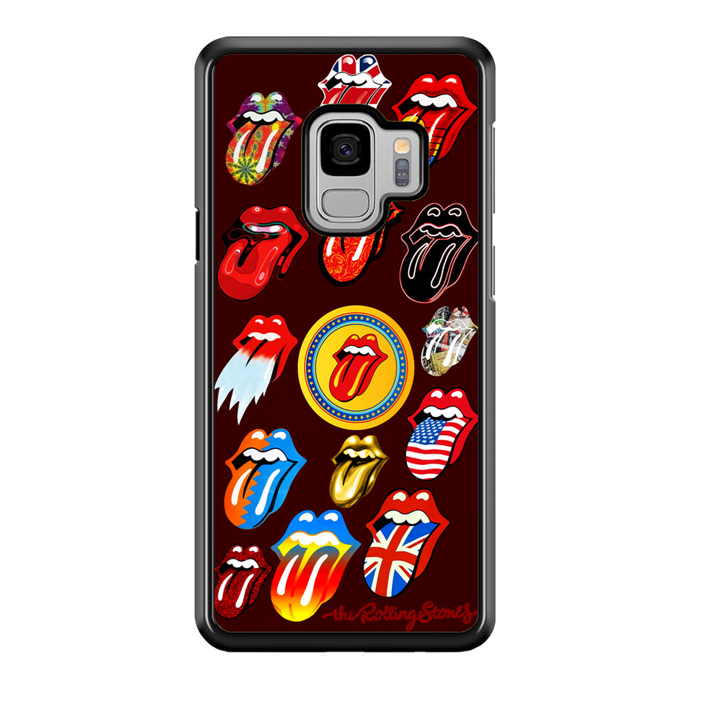 The Rolling Stones Art Samsung Galaxy S9 Case-Phone Case-Rubber Black (2D Case)-Altracase