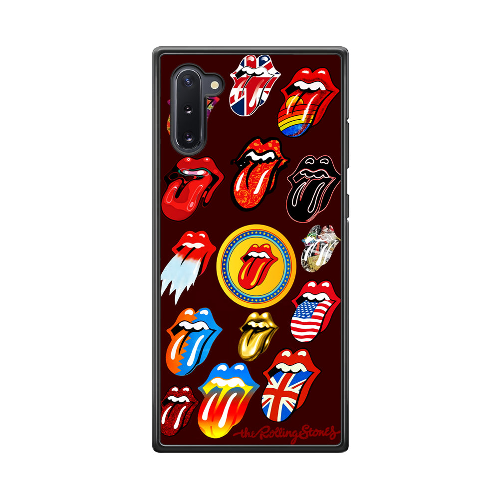 The Rolling Stones Art Samsung Galaxy Note 10 Case-Phone Case-Rubber Black (2D Case)-Altracase