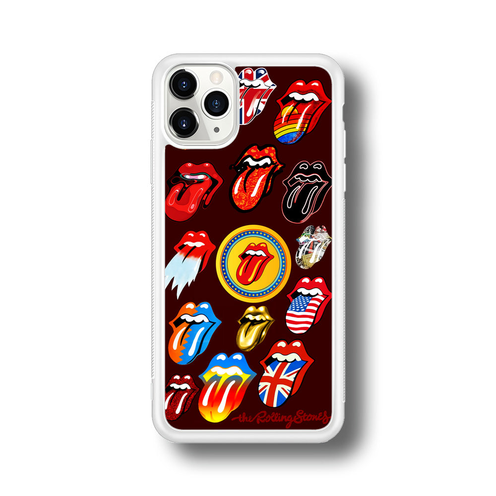 The Rolling Stones Art iPhone 11 Pro Max Case-Phone Case-Rubber White (2D Case)-Altracase