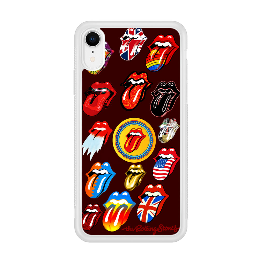 The Rolling Stones Art iPhone XR Case-Phone Case-Rubber White (2D Case)-Altracase