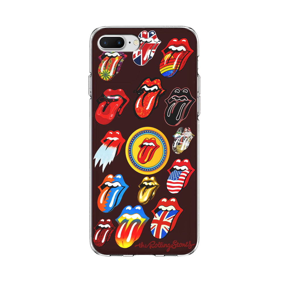 The Rolling Stones Art iPhone 8 Plus Case-Phone Case-Clear Soft Case-Altracase