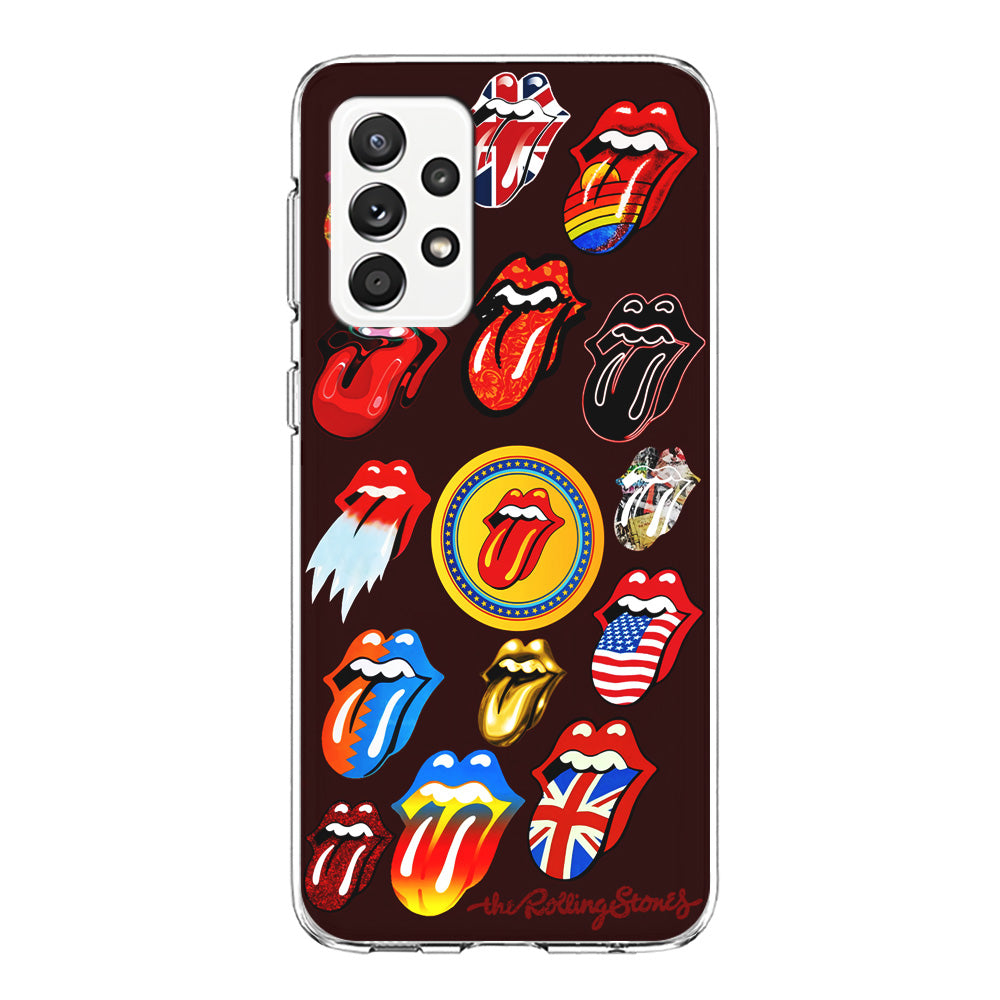 The Rolling Stones Art Samsung Galaxy A72 Case-Phone Case-Clear Soft Case-Altracase