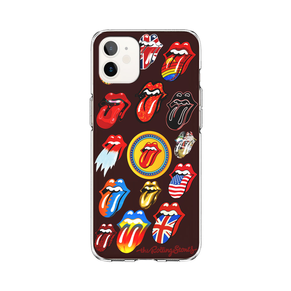 The Rolling Stones Art iPhone 12 Mini Case-Phone Case-Clear Soft Case-Altracase