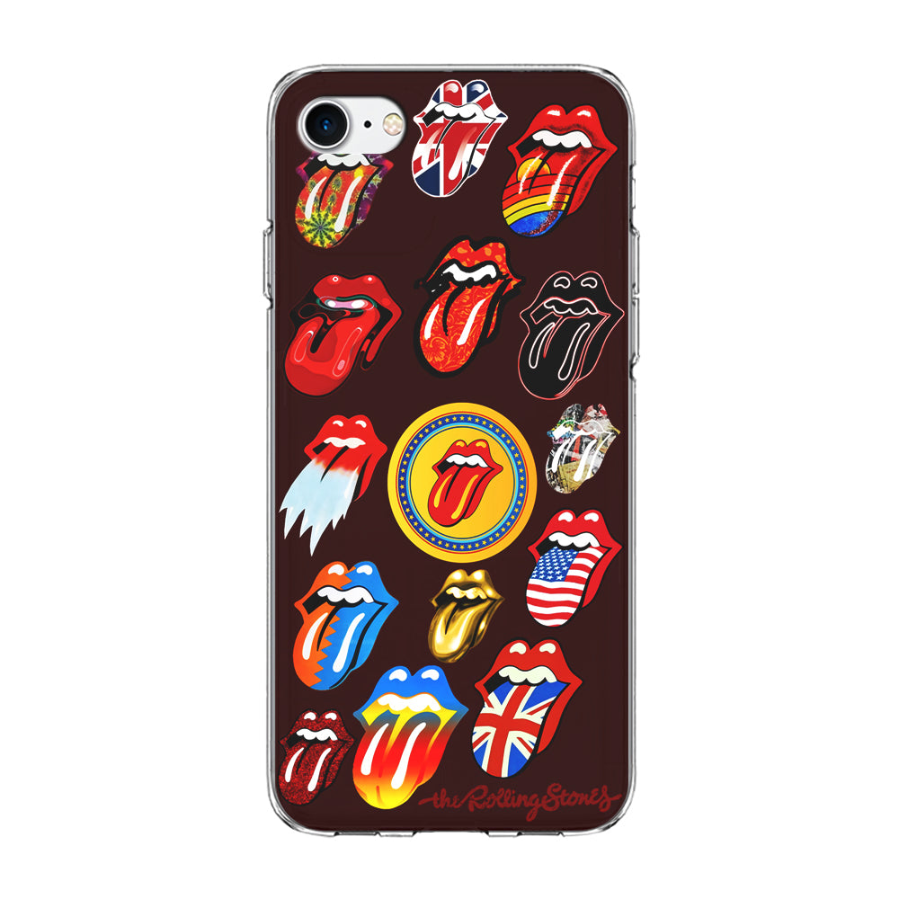The Rolling Stones Art iPhone 8 Case-Phone Case-Clear Soft Case-Altracase