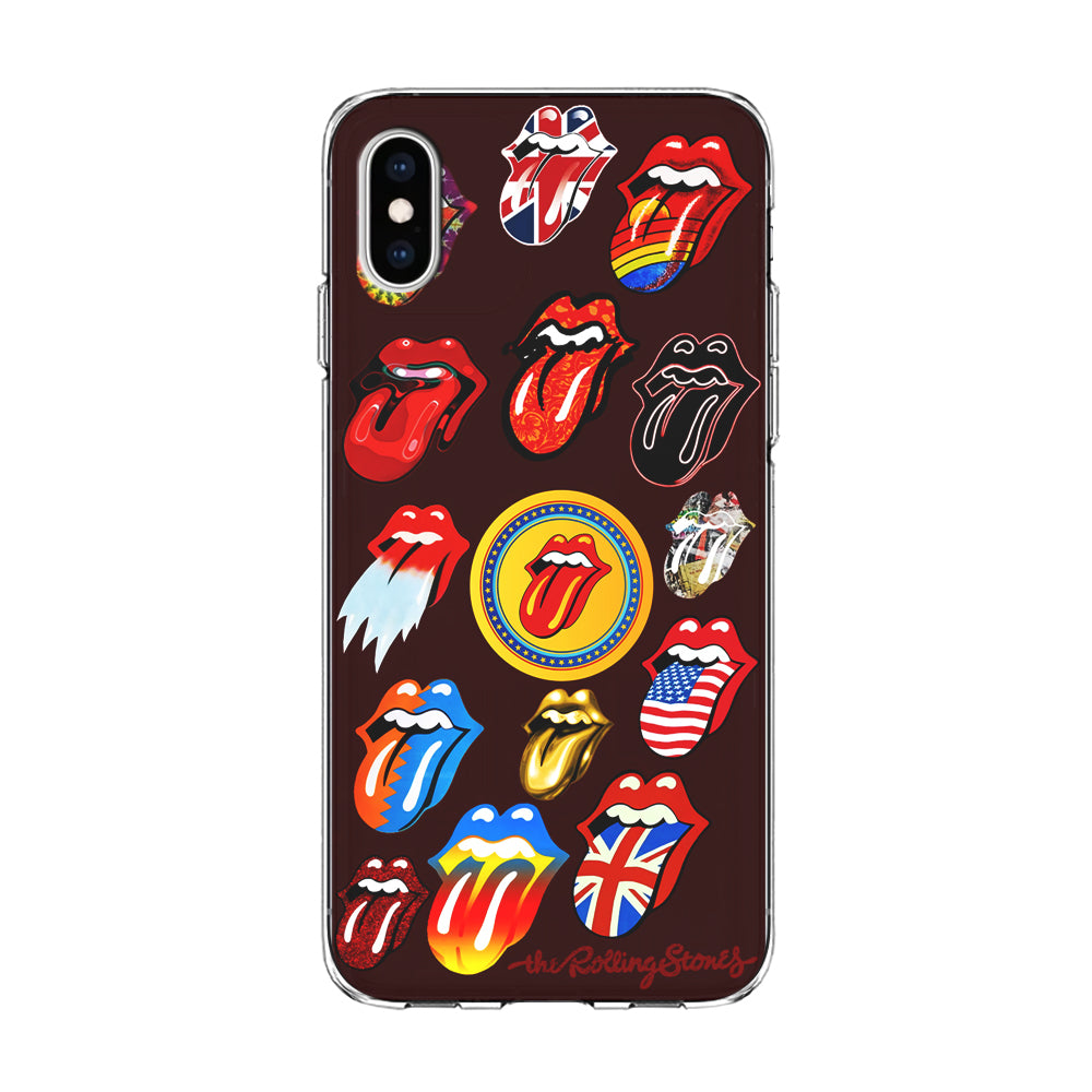 The Rolling Stones Art iPhone Xs Case-Phone Case-Clear Soft Case-Altracase