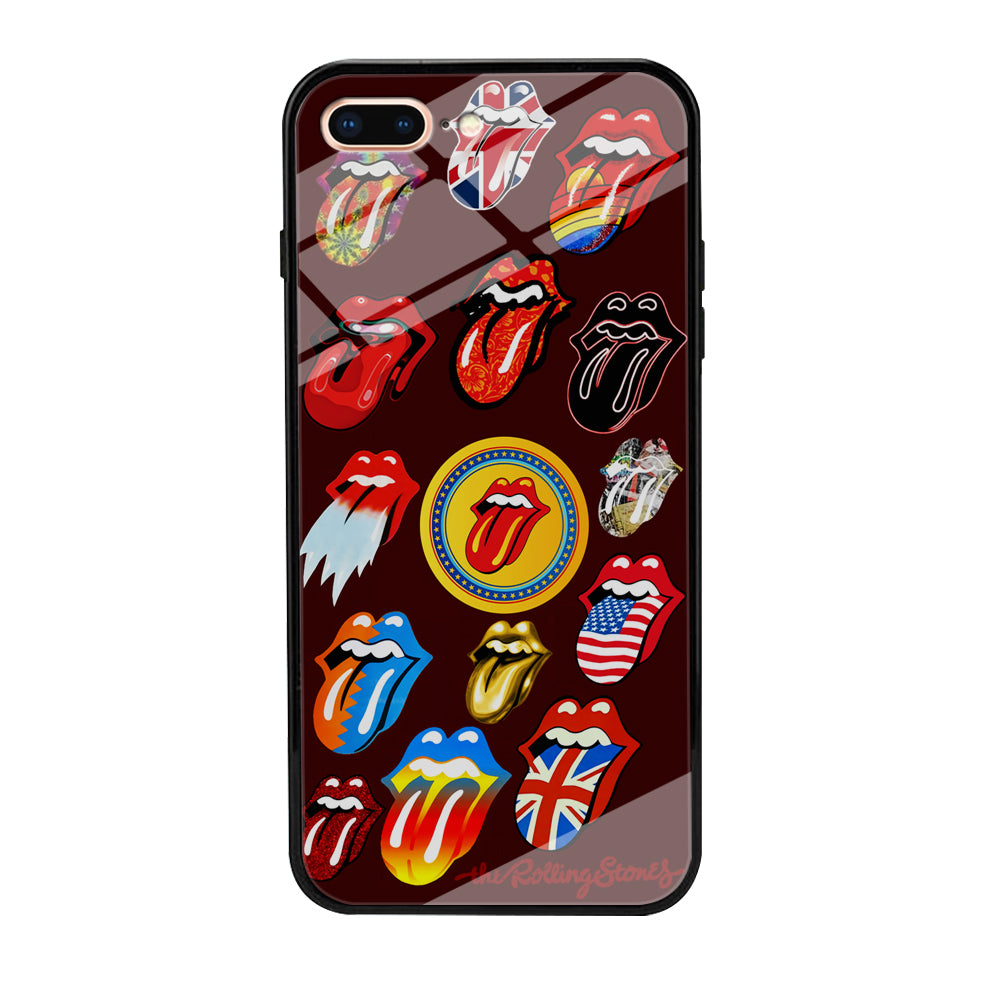 The Rolling Stones Art iPhone 8 Plus Case-Phone Case-Tempered Glass Case-Altracase