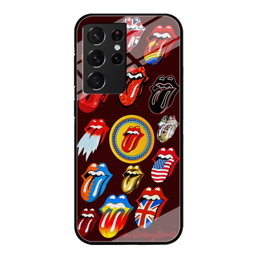 The Rolling Stones Art Samsung Galaxy S23 Ultra Case-Phone Case-Tempered Glass Case-Altracase