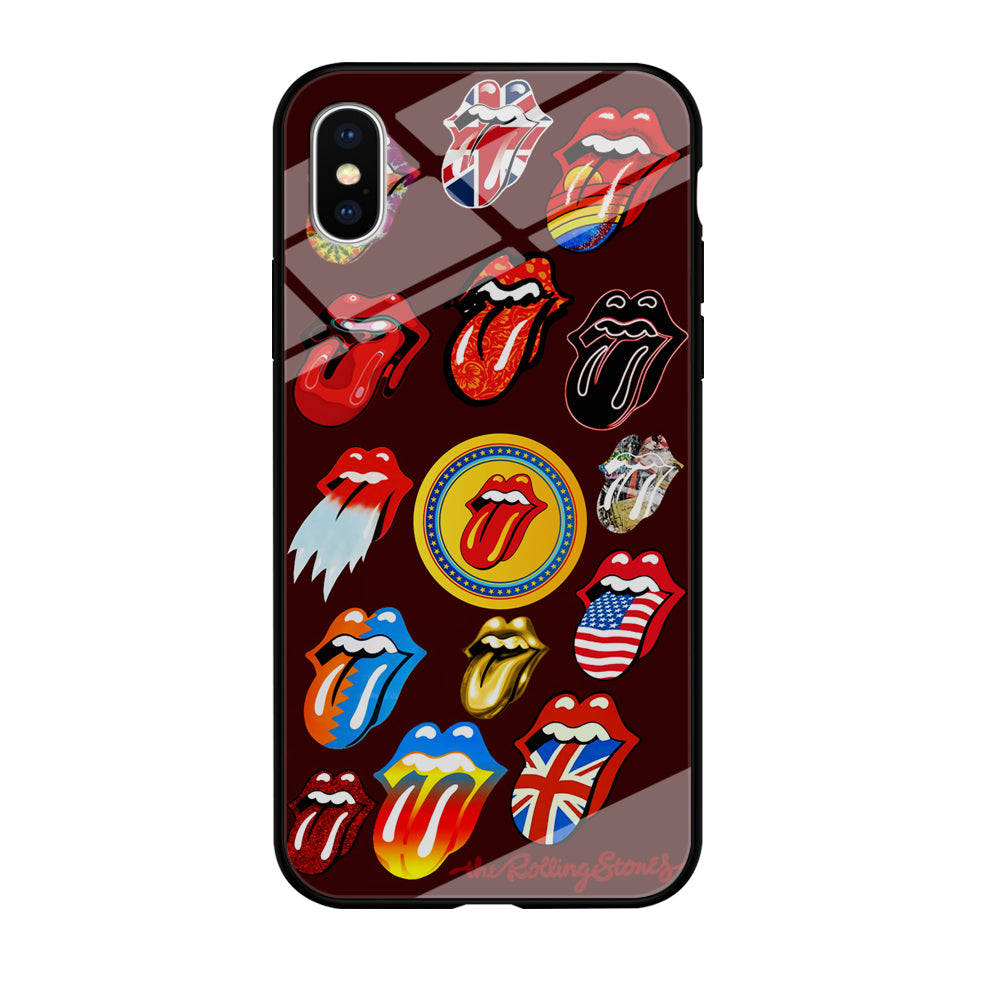 The Rolling Stones Art iPhone Xs Case-Phone Case-Tempered Glass Case-Altracase