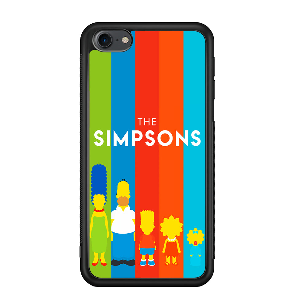 The Simpson Family Colorful iPod Touch 6 Case-Phone Case-Rubber White (2D Case)-Altracase