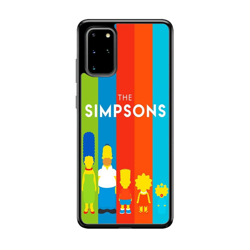 The Simpson Family Colorful Samsung Galaxy S20 Plus Case-Phone Case-Tempered Glass Case-Altracase