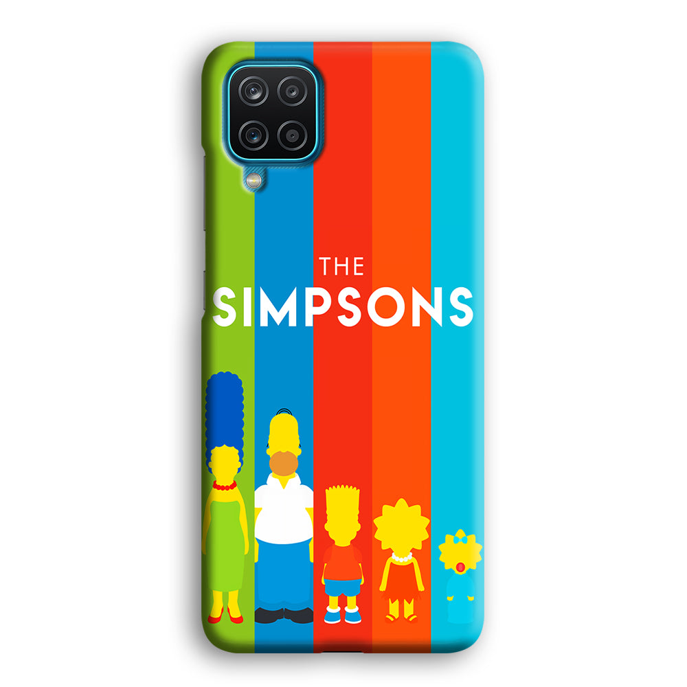 The Simpson Family Colorful Samsung Galaxy A12 Case-Phone Case-3D Case-Altracase